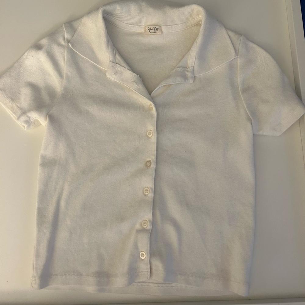 brandy melville white collar shirt